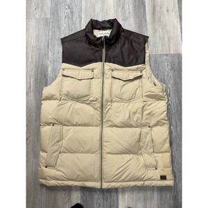 Men's Cody James Authentic Western Apparel Puffer Vest Leather Size XL